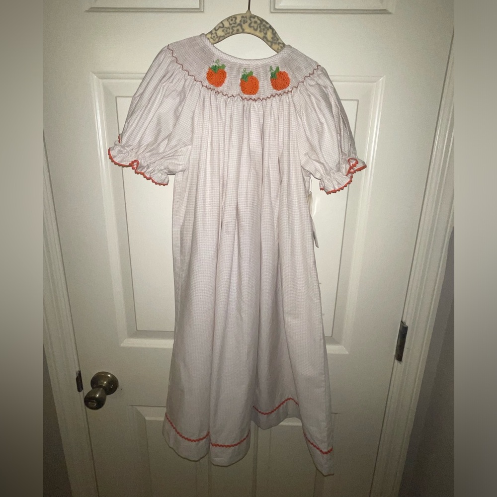 NWT Southern Sunshine Smocked Pumpkin Dress